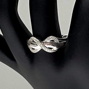925 Sterling Silver Promise Love Vintage Ring 9